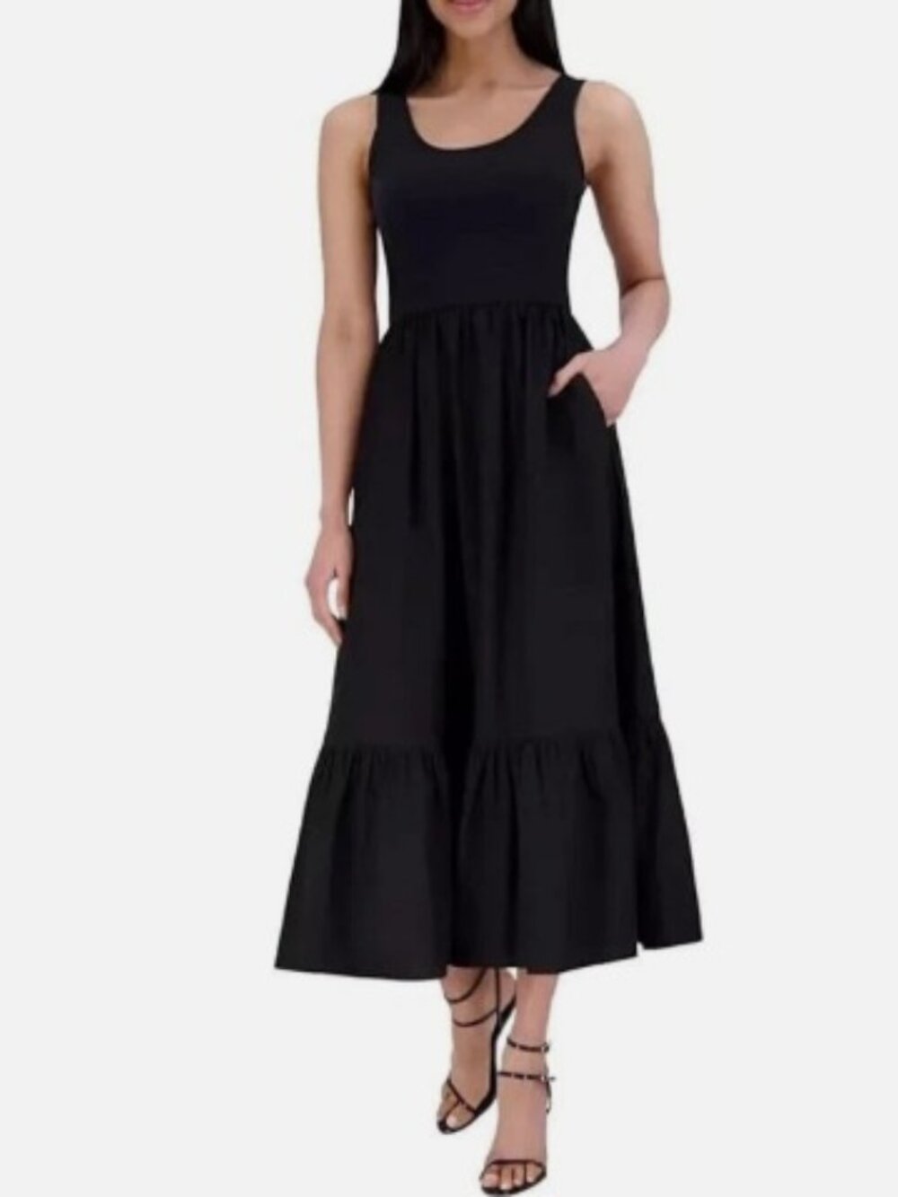 BNWT Steve Madden Black Women's Tank Maxi Dress XL